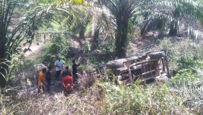 Kecelakaan Tunggal di Nagan Raya, Sopir dan Mandor Luka, Satu Pekerja Tewas